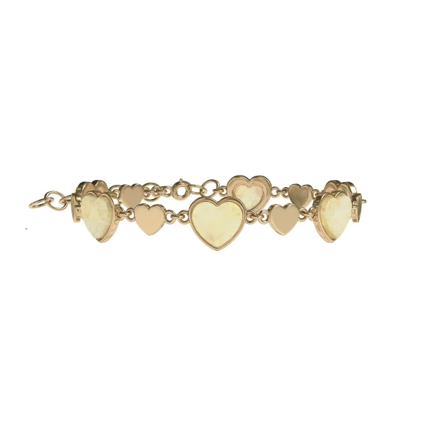 Браслет серебряный с янтарём W9168-2ZM SunStone