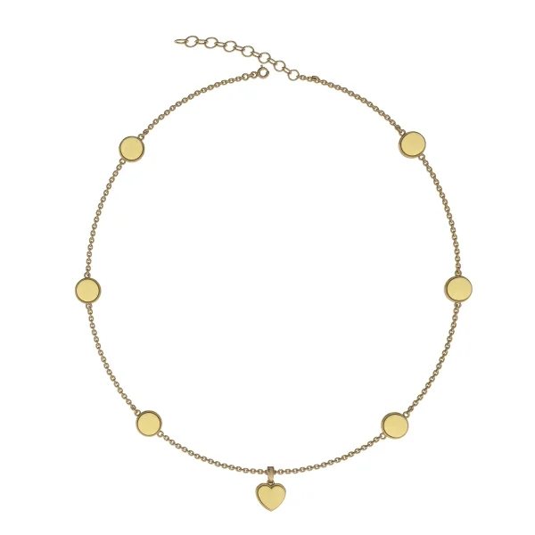 Колье серебряное с янтарём N9168ZM SunStone
