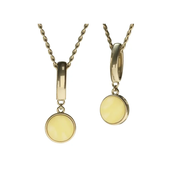 Кулон серебряный с янтарём P10002ZM SunStone