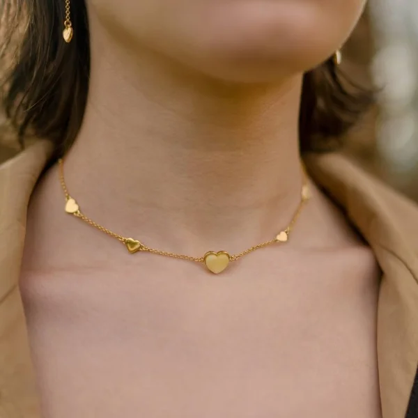 Колье серебряное с янтарём N9207ZM SunStone