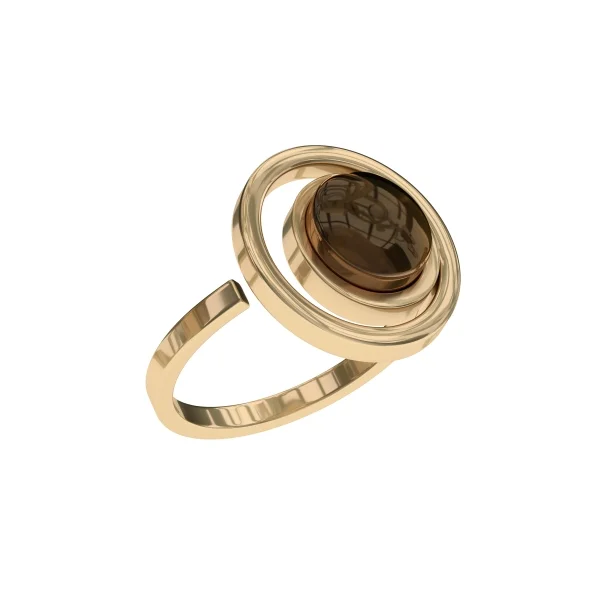 Кольцо серебряное с янтарём R9171ZK SunStone