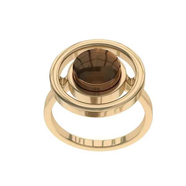 Кольцо серебряное с янтарём R9190ZK SunStone