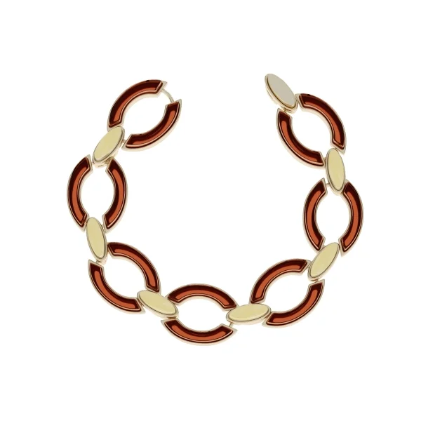 Браслет серебряный с янтарём W9103ZO SunStone