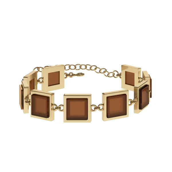 Браслет серебряный с янтарём W9200ZK SunStone