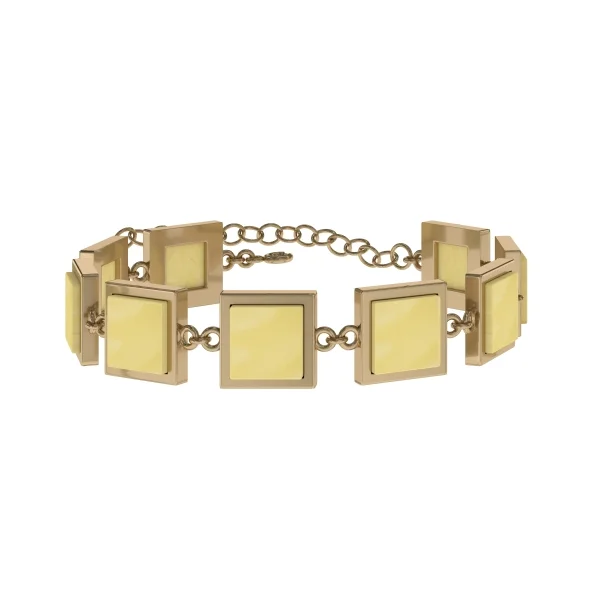 Браслет серебряный с янтарём W9200ZM SunStone