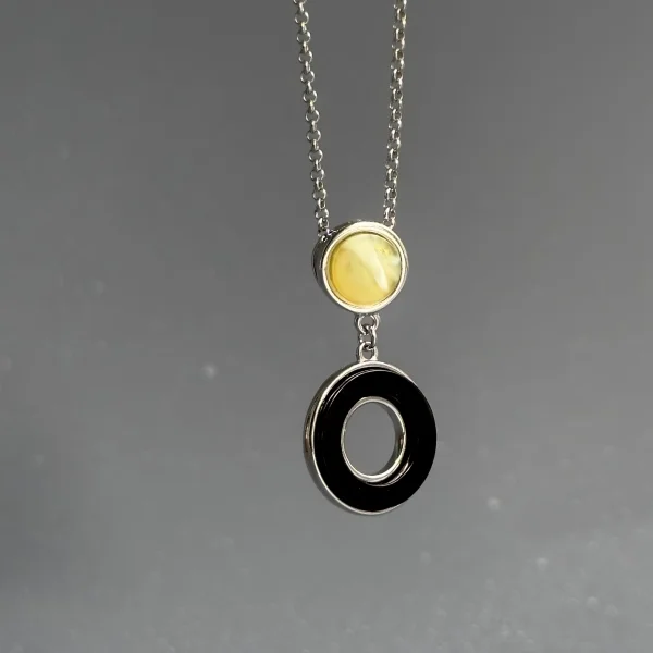 Кулон серебряный с янтарём P9179RO SunStone