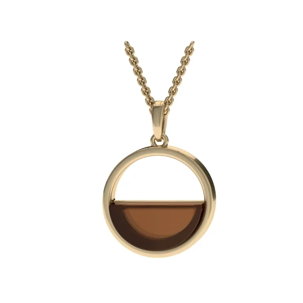 Кулон серебряный с янтарём P9220ZK SunStone