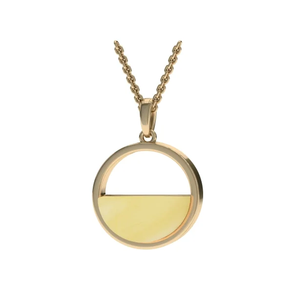 Кулон серебряный с янтарём P9220ZM SunStone