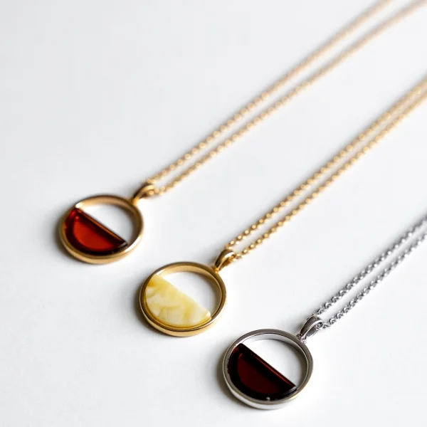 Кулон серебряный с янтарём P9220ZM SunStone