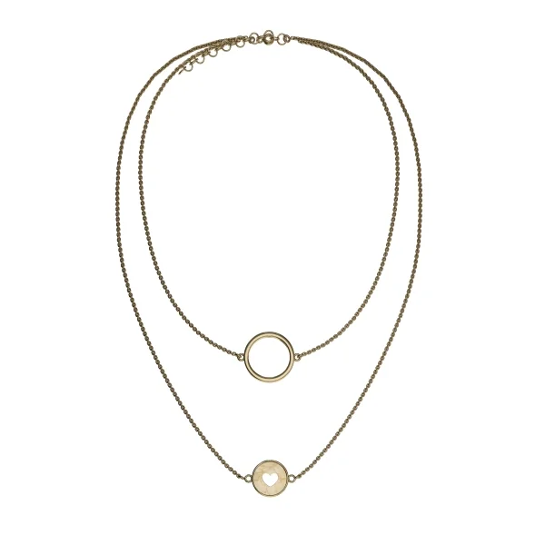 Колье серебряное с янтарём N9477ZM SunStone