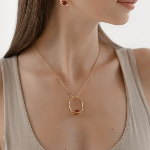 Кольцо серебряное с янтарём R10006ZK SunStone