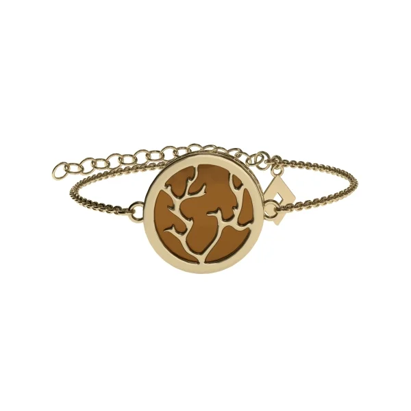 Браслет серебряный с янтарём W9277ZK SunStone