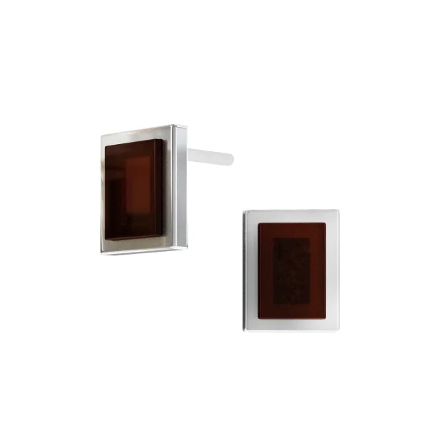 Серебряные серьги с янтарём E9316SV SunStone