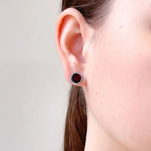 Серебряные серьги с янтарём E9317SV SunStone