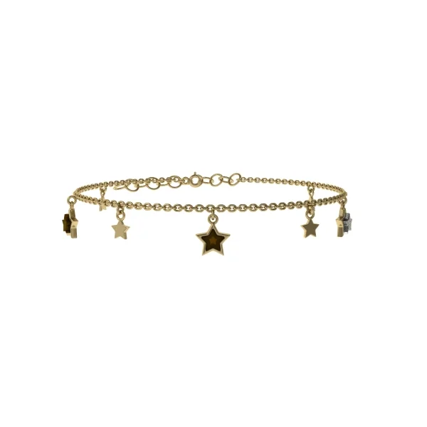 Анклет серебрянй с янтарём LW10024ZK SunStone