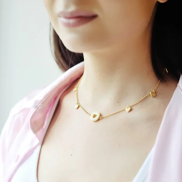 Колье серебряное с янтарём N9268ZM SunStone