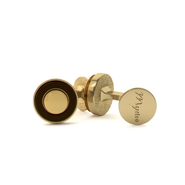 Запонки серебряные с янтарём C9223ZO SunStone