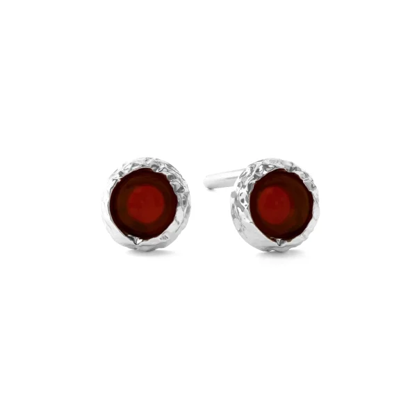 Серебряные серьги с янтарём E20001RV SunStone