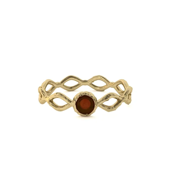Кольцо серебряное с янтарём R20010ZK SunStone