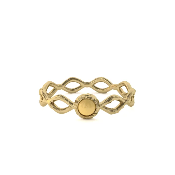 Кольцо серебряное с янтарём R20010ZM SunStone