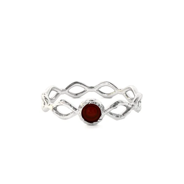Кольцо серебряное с янтарём R20010RV SunStone