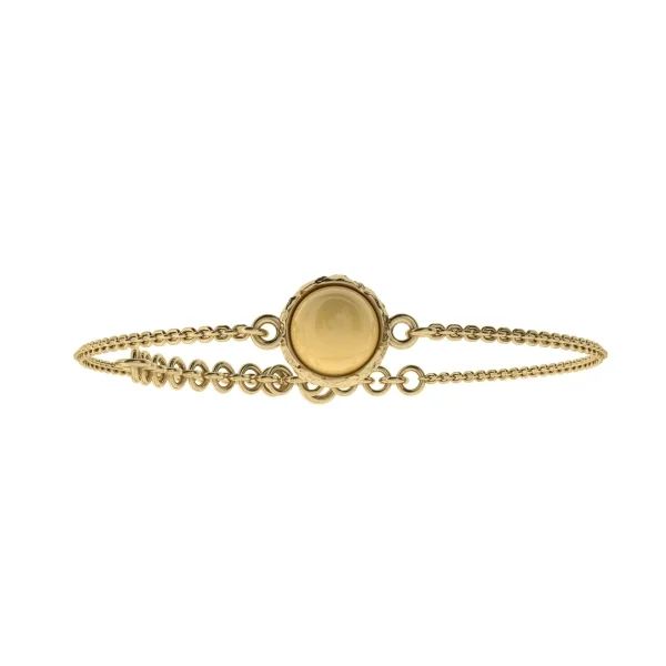 Браслет серебряный с янтарём W20002ZM SunStone