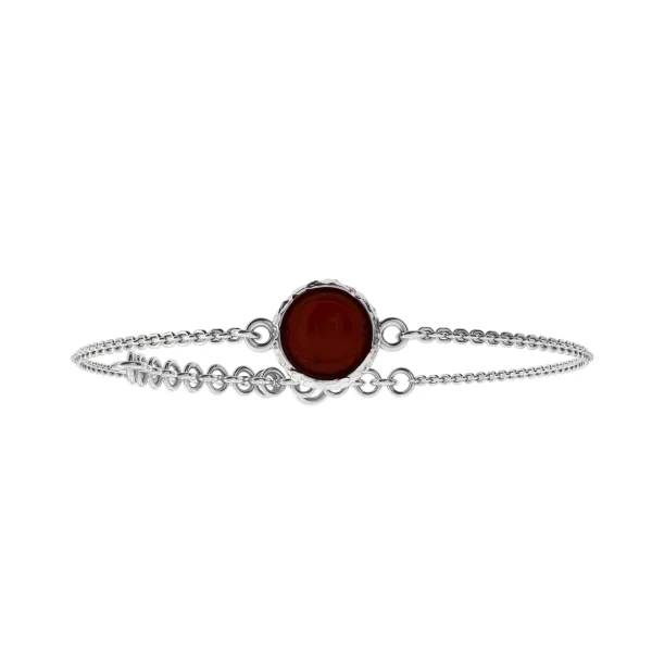 Браслет серебряный с янтарём W20002RV SunStone