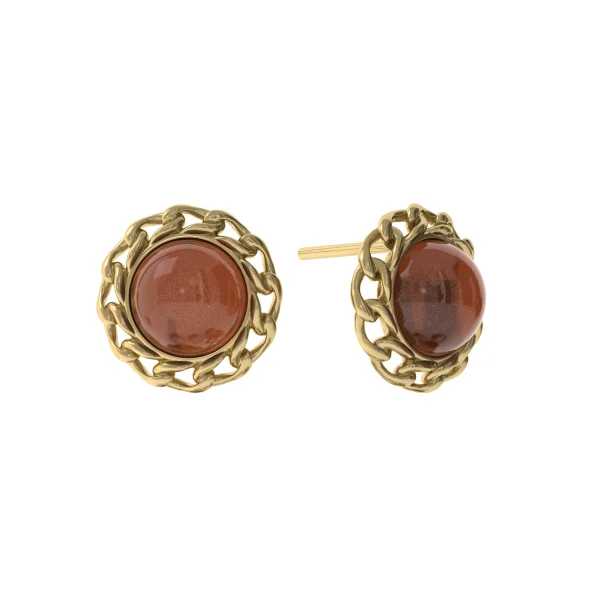 Серебряные серьги с янтарём E21012ZK SunStone