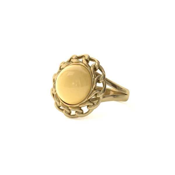 Кольцо серебряное с янтарём R20012ZM SunStone