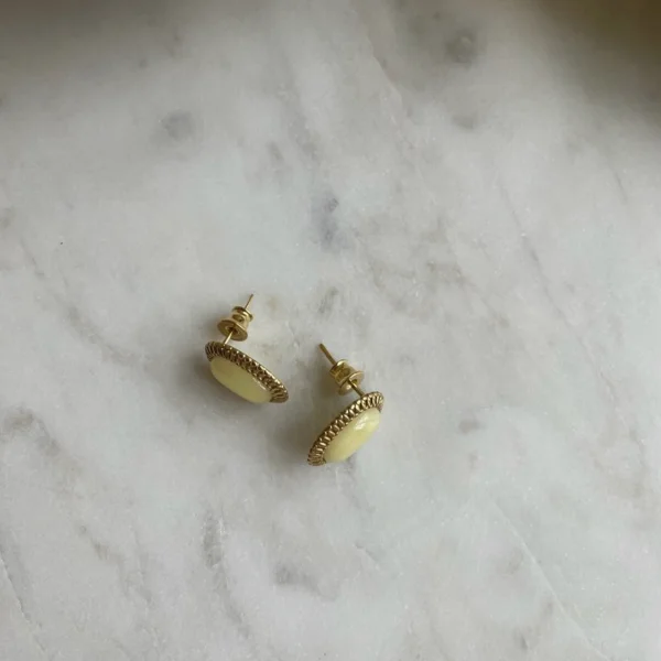 Серебряные серьги с янтарём E21011ZM SunStone