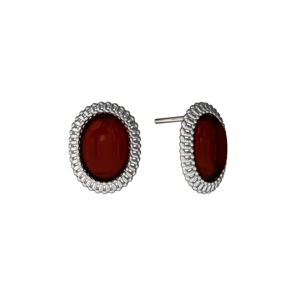 Серебряные серьги с янтарём E21011RV SunStone