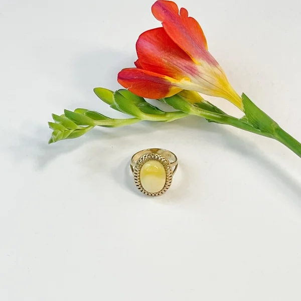 Кольцо серебряное с янтарём R20011ZM SunStone