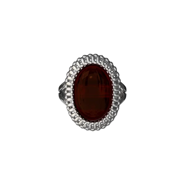 Кольцо серебряное с янтарём R20011RV SunStone