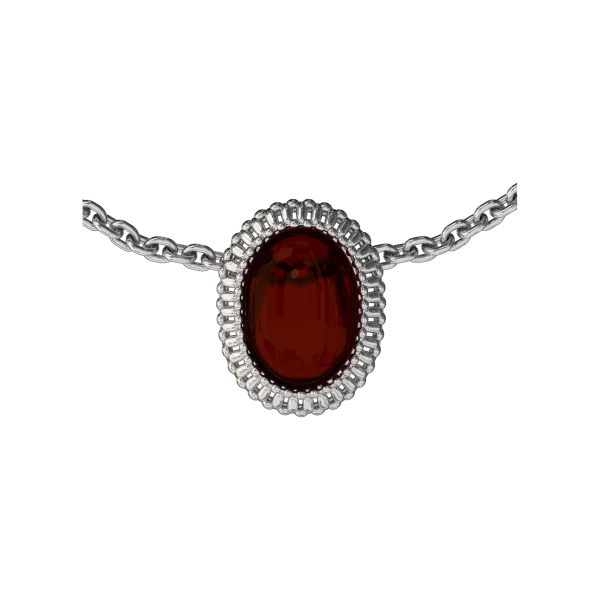 Кулон серебряный с янтарём P20011RV SunStone