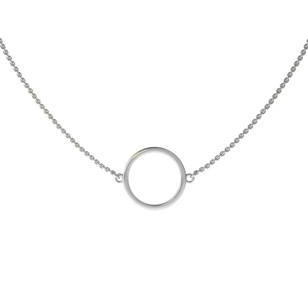 Колье серебряное с янтарём N9077-1R SunStone