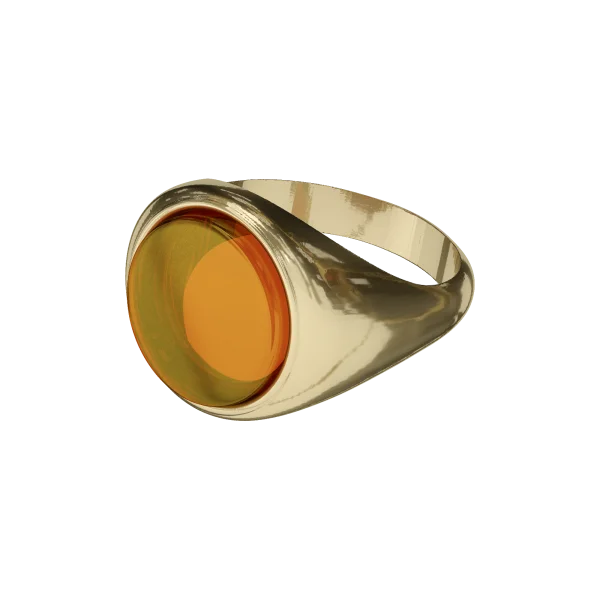 Кольцо серебряное с янтарём R9235ZK SunStone