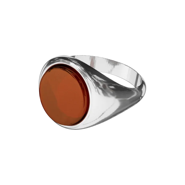 Кольцо серебряное с янтарём R9235SV SunStone