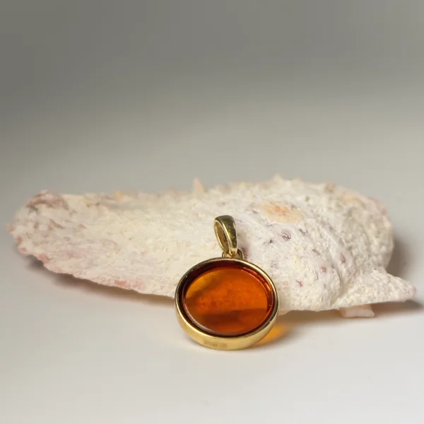 Кулон серебряный с янтарём P9235ZK SunStone