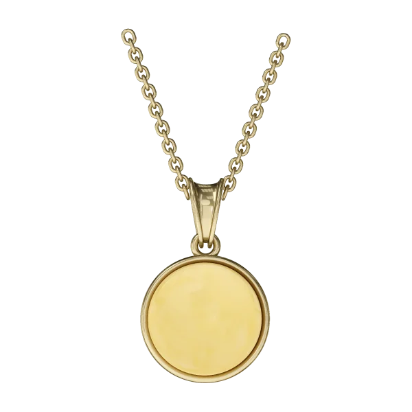 Кулон серебряный с янтарём P9235ZM SunStone