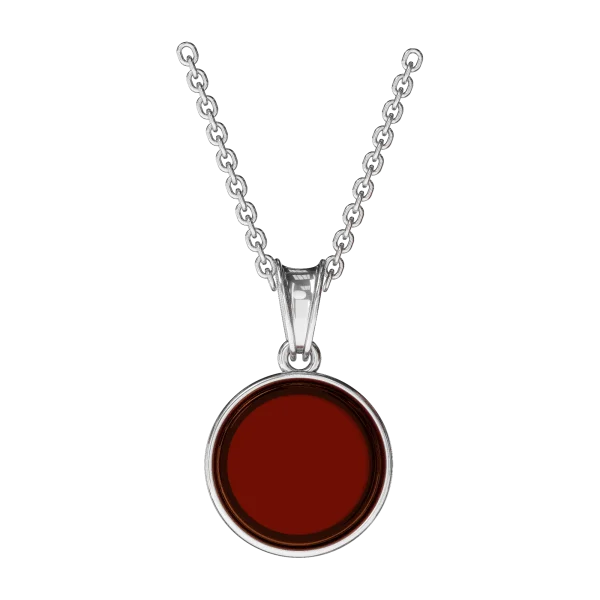 Кулон серебряный с янтарём P9235RV SunStone