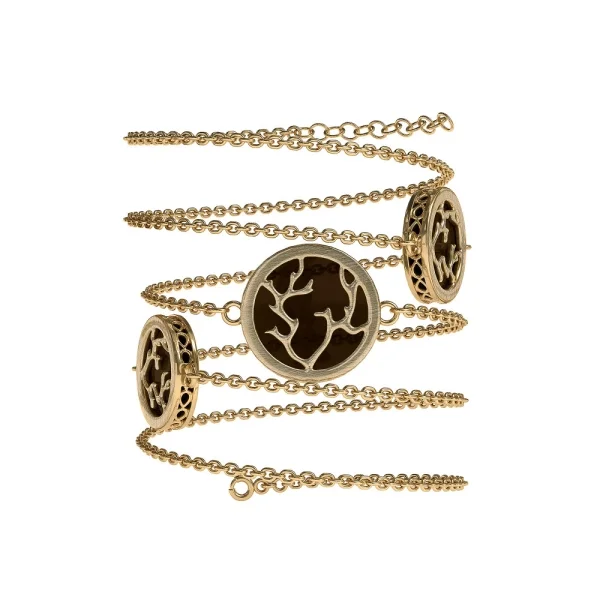 Колье серебряное с янтарём КОЛЬЕ N11009ZK SunStone
