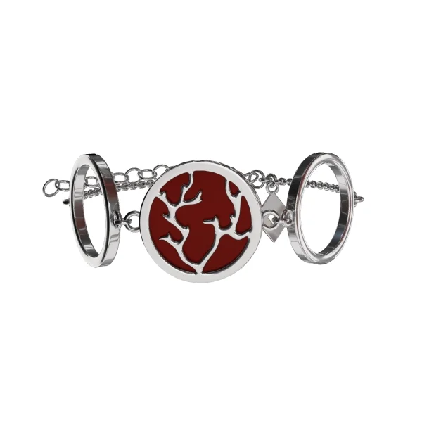 Браслет серебряный с янтарём W9477RV SunStone