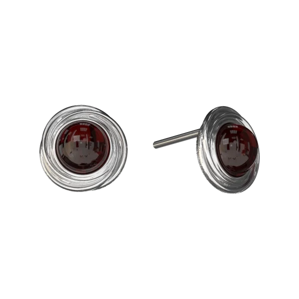 Серебряные серьги с янтарём E21036RV SunStone