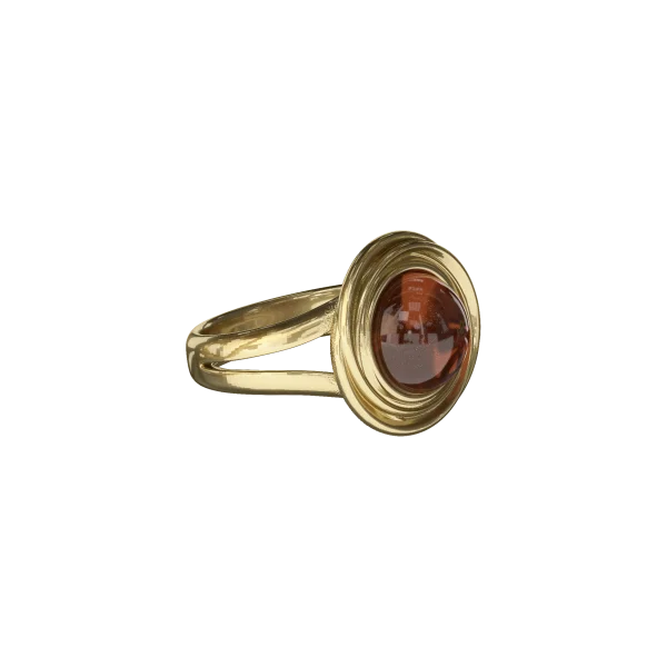 Кольцо серебряное с янтарём Кольцо R20036ZK SunStone