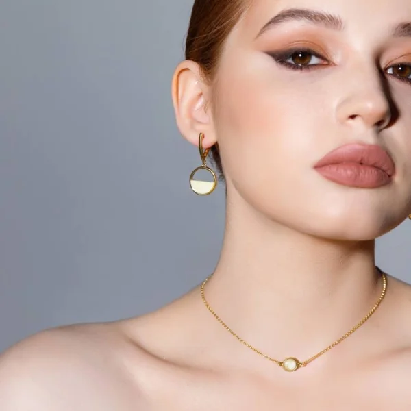 Серебряные серьги с янтарём E9220ZM SunStone