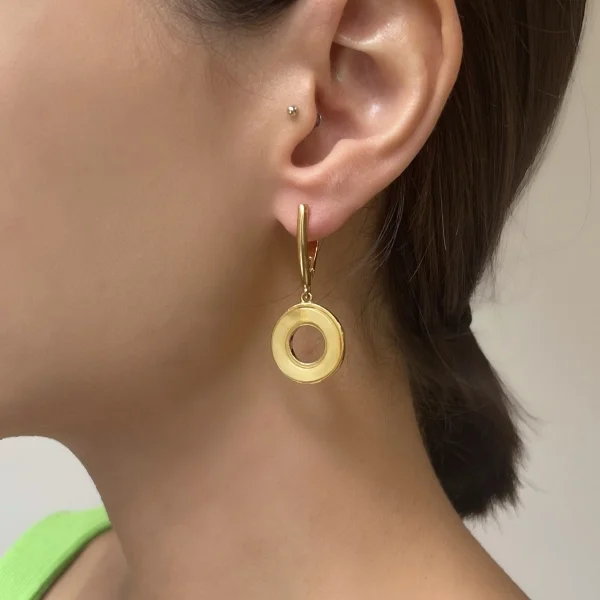 Серебряные серьги с янтарём E9382ZM SunStone