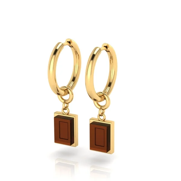 Серебряные серьги с янтарём E26037ZK SunStone