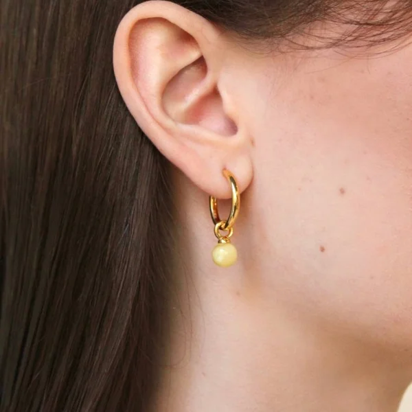 Серебряные серьги с янтарём E27037ZM SunStone