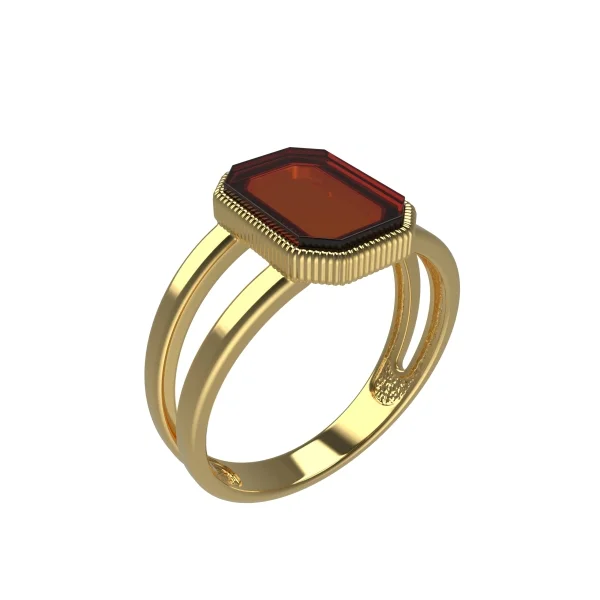 Кольцо серебряное с янтарём Кольцо R20040ZK SunStone