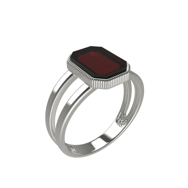 Кольцо серебряное с янтарём R20040SV SunStone